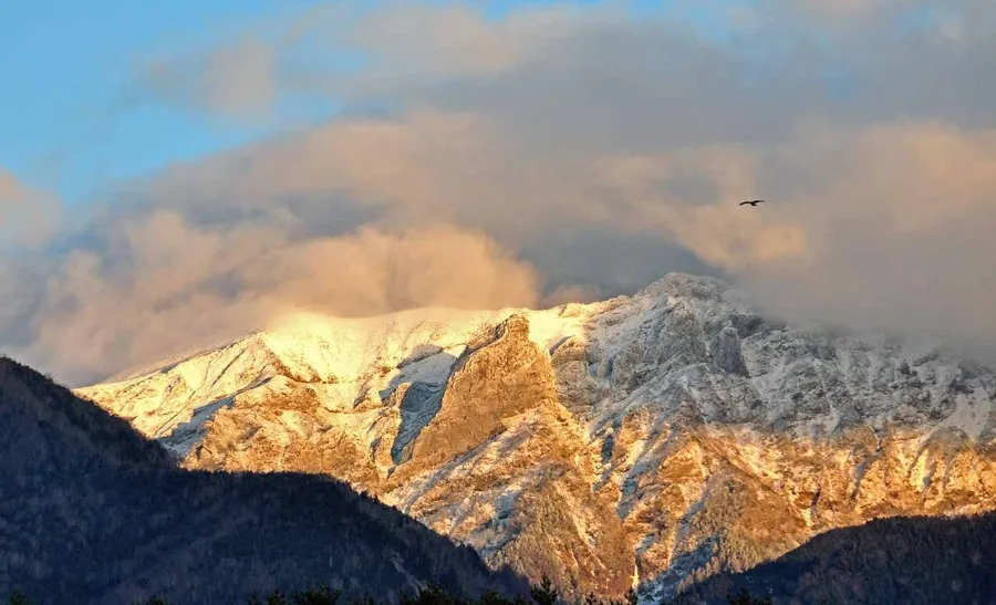 茅野市蓼科・美濃戸口にある八ヶ岳山荘の外観と登山案内所の様子